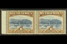 1927 10s Bright Blue And Brown, Bi-lingual Pair, SG 39, Superb Marginal Never Hinged Mint. For More Images, Please... - Otros & Sin Clasificación