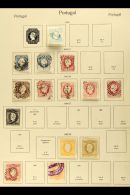 1853-1898 MOSTLY USED COLLECTION On Leaves, Inc (all Used) 1853 25r, 1855-56 25r, 1862-64 5r, 1870-74 10r Yellow... - Other & Unclassified