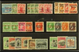 1902- 1929 MINT COLLECTION On A Stock Card. Includes 1902 Opt'd Range, 1903 Set, 1914 Set, 1917-20 1s & Typo... - Penrhyn