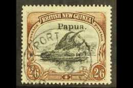 1907 (small "Papua." Overprint) 2s6d Black And Brown, Watermark Vertical, SG 45a, Very Fine Used. For More Images,... - Papua New Guinea
