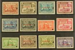 1940 AIR President Samoza's Visit To USA Complete Set (Sc C241/52, SG 1034/45) Overprinted "SPECIMEN" And With... - Nicaragua