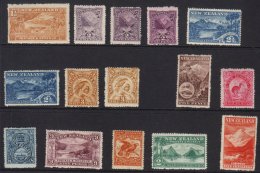 1902-07 PICTORIAL Perf 14 Complete Set (less 4d) SG 318/29, With Additional Shades Of 2d (2), 2½d And 3d,... - Andere & Zonder Classificatie