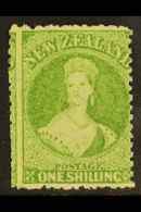 1864-71 1s Yellow-green, Perf 12½, SG 125, Fine Mint With Lovely Fresh Colour. For More Images, Please... - Sonstige & Ohne Zuordnung