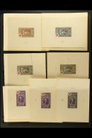 CURACAO PROOFS 1944 Red Cross Charity Stamps, Includes Master Die Proofs Of 10c+10c, 15c+15c, 50c+100c Plus Two... - Otros & Sin Clasificación