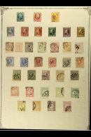 1864-1966 MOSTLY USED COLLECTION On Leaves, Inc (all Used) 1864 Set (15c Fault), 1867-70 Set To 50c (corner... - Altri & Non Classificati