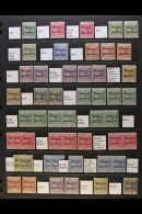 GIBRALTAR ISSUES OVERPRINTED 1898-1900 MINT QV COLLECTION On A Stock Page. We See The 1898-1900 Set Plus 50c With... - Other & Unclassified