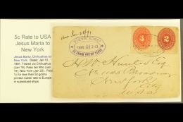 1891 MINING COMPANY COVER. (10 Jan) Cover With The Oval Datestamp Of The "Santa Juliana Mining Co, Jesus Maria"... - Messico