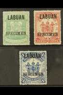 1896 Arms 25c, 50c And $1, Overprinted "SPECIMEN" SG 80/82s, Fine Mint. (3) For More Images, Please Visit... - Borneo Septentrional (...-1963)
