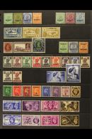 1923-1958 FINE MINT COLLECTION On A Two-sided Stock Page, ALL DIFFERENT, Inc 1923-24 ½a Inverted Opt... - Koeweit