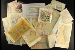 SMALL BOX CRAMMED WITH STAMPS. 1920's - 1960's Fresh Mint (some Never Hinged) Or Used Stamps In Packets, Inc A Few... - Jordania