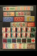 1925-99 MINT / NEVER HINGED MINT COLLECTION 1963 Red Crescent Imperforate Set, 1964 Olympic Games 1st Set, 2nd... - Jordanien