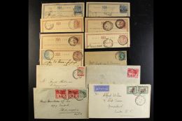 CARDS AND COVERS 1891-1935 Assembly Of Postal Stationery Cards And Covers Displaying Clear Readable Postmarks,... - Jamaica (...-1961)