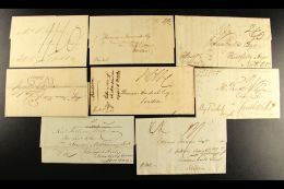 1803-1839 ENTIRE LETTERS. An Interesting Group Of Entire Letters Addressed To Great Britain, Showing Various... - Jamaica (...-1961)