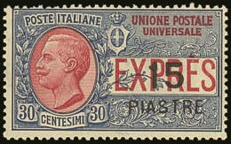 OFFICES IN LEVANT - CONSTANTINOPLE 1922 15pi On 30c Express, Sass 2, Fine And Fresh Never Hinged Mint. Rare Stamp.... - Other & Unclassified