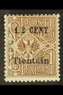 CHINA TIENTSIN 1918-19 ½c On 1c Brown, Overprinted In Turin, Sassone 15, SG 44, Very Fine Mint. For More... - Altri & Non Classificati