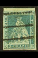 TUSCANY 1851 2cr Grey Blue On Grey, Sass 5, Superb Used With Large To Huge Margins, Neat Cancel. Cat €225... - Ohne Zuordnung