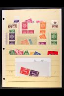 1948-1980's MINT, NHM & USED RANGES On Pages & In Packets, Inc 1950 UPU Tete-beche Pair NHM, Various... - Otros & Sin Clasificación