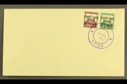 1948 Unaddressed Env Bearing 4m + 6m Palestine Each With Black 3- Line "Emergency Post Afulah" Handstamped... - Other & Unclassified