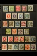 COCHIN OFFICIALS. 1913-49 Mint & Used Collection On Stock Pages. Includes 1913 Complete Set Mint / Unused SG... - Andere & Zonder Classificatie