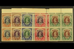JIND 1937-38 NEVER HINGED MINT KGVI High Values Set In Marginal BLOCKS OF 4 From 1r To 15r (SG 121/125) . An... - Other & Unclassified