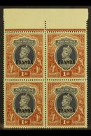 CHAMBA 1942-47 1r Grey & Red-brown, SG 102, Marginal BLOCK OF 4, Never Hinged Mint For More Images, Please... - Andere & Zonder Classificatie