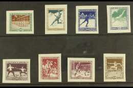 1925 Sports Association Fund Complete Set (as SG 452/59, Scott B80/87) But IMPERF, Very Fine Never Hinged Mint.... - Altri & Non Classificati