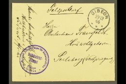 SOUTH WEST AFRICA 1905 (29 Dec) Stampless "Feldpostbrief" Cover To Germany Showing Very Fine "GIBEON" Cds... - Andere & Zonder Classificatie