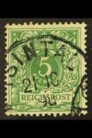 KIAUTSCHOU 1898 5pf Green, Mi V46c, Cancelled Tsintau 21 10 98 Cds. For More Images, Please Visit... - Andere & Zonder Classificatie