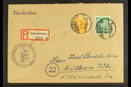 AMERICAN & BRITISH ZONE 1948 (18 June) Registered Cover Bearing 25pf & 84pf Stamps (Michel 936 & 952)... - Otros & Sin Clasificación