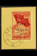 TELSIAI (TELSCHEN) 1941 80k Bright Scarlet & Carmine-red North Pole Flight With "Laisvi Telsiai" Local... - Andere & Zonder Classificatie