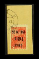 TELSIAI (TELSCHEN) 1941 5k Scarlet "Laisvi Telsiai" Local Overprint Type III With INVERTED OVERPRINT Variety,... - Altri & Non Classificati