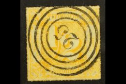 THURN AND TAXIS 1866 (rouletted 16, In Colour) ½sgr Orange-yellow (Mi 47, SG 41) Fine Used With "25"... - Sonstige & Ohne Zuordnung