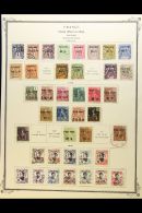 PAKHOI 1903-1919 USED COLLECTION On Pages, All Different, Inc 1903-04  Set To 1f (ex 50c Rose), 1906 Set To 40c,... - Otros & Sin Clasificación