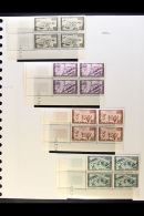 MOROCCO 1939-1955 All Different Never Hinged Mint CORNER DATE BLOCKS OF FOUR. Includes Some Complete Sets Such As... - Otros & Sin Clasificación