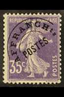 PRECANCELS (PREOBLITERES) 1922-47 35c Violet (Sower/full Background), Yvert 62, Never Hinged Mint For More Images,... - Sonstige & Ohne Zuordnung