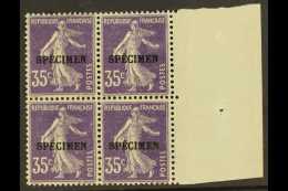 COURS D'INSTRUCTION 1925 35c Violet Sower With "SPECIMEN" Overprint, Yvert 142-CI 2, Fine Never Hinged Mint... - Other & Unclassified