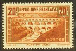 1929-31 20f Chaudron "Pont Du Gard" Type IIB, Yvert 262, Fine Mint. For More Images, Please Visit... - Otros & Sin Clasificación