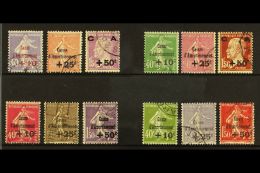 1928-31 SINKING FUND OPT'D SETS A Fine Used Group That Includes The 1928 Set (Yv 249/51, SG 466/68), 1929 Set (Yv... - Other & Unclassified