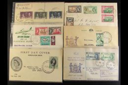 COVERS ACCUMULATION  Interesting Group Of Philatelic And Commercial Covers. Note Official Stampless Items,... - Fidji (...-1970)