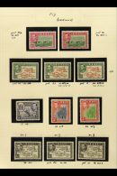 1938-55 KGVI Definitives Complete Basic Set, SG 249/66b, Plus Most Additional Perfs (including 1½d Perf 14)... - Fiji (...-1970)