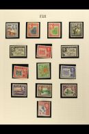 1937-52 FINE MINT COLLECTION Neatly Presented In Mounts On Album Pages. A Complete Basic KGVI Collection With Some... - Fiji (...-1970)