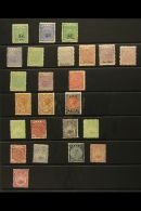 1876-1902 ATTRACTIVE MINT COLLECTION With 1876-77 Wove Paper 2d On 3d And Laid Paper 1d And 2d On 3d; 1878-99... - Fidji (...-1970)