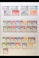 1944-1980 VERY FINE RANGES ON STOCKLEAVES Mostly Mint/never Hinged Mint, Plus A Few Used. Note 1944-45 Falklands... - Falklandeilanden