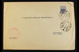 1919 POSTMASTER PROVISIONAL PERFORATION. 1919 (6 Nov) Homemade Envelope From Old Exercise Book Bearing 1919 35k... - Estonia