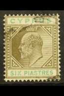 1902-04 6pi Sepia & Green, Watermark CA, SG 55, Fine Used For More Images, Please Visit... - Altri & Non Classificati