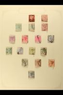 1881-1960 FINE USED COLLECTION On Leaves, ALL DIFFERENT, Inc 1881 30pa On 1d, 1882-86 To 30pa, 4pi & 12pi,... - Altri & Non Classificati