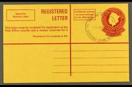 REGISTERED ENVELOPE 1970 25c Reg Env, Seven Seas RE2, Used With Large (37mm) FDI Cancel Of 2 Jan 1970. For More... - Christmas Island