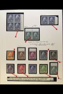 1958 PROVISIONALS COLLECTION A Never Hinged Mint Specialised Assembly On Album Pages With The 1958 First Issue... - Christmaseiland