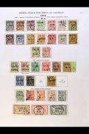 FRENCH OFFICES 1902-22 FINE USED Collection With 1902 - 04 Chine Overprinted Range To 5f, 1904-05 Most Values To... - Other & Unclassified