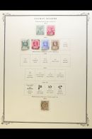 1900-1950 COLLECTION On Pages, ALL DIFFERENT Mint & Used Stamps, Inc 1900 Set Used, 1902-03 ½d & 1d... - Kaaiman Eilanden